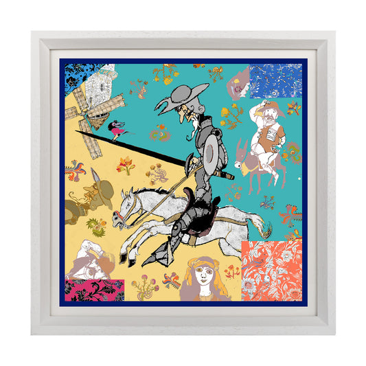 Don Quijote - The Wind of La Mancha İpek Tablo