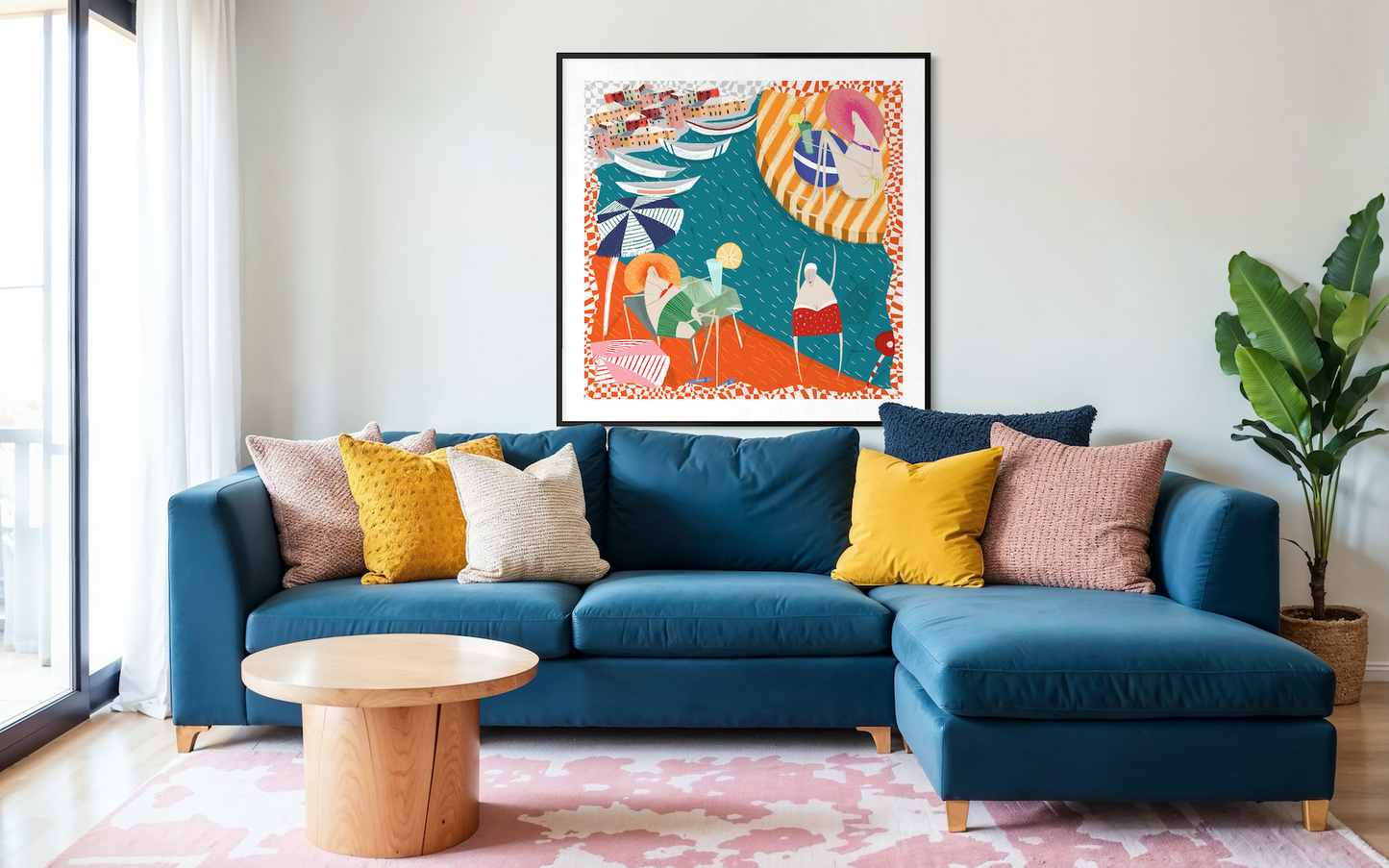 Amalfi Beach Life Fine Art Print