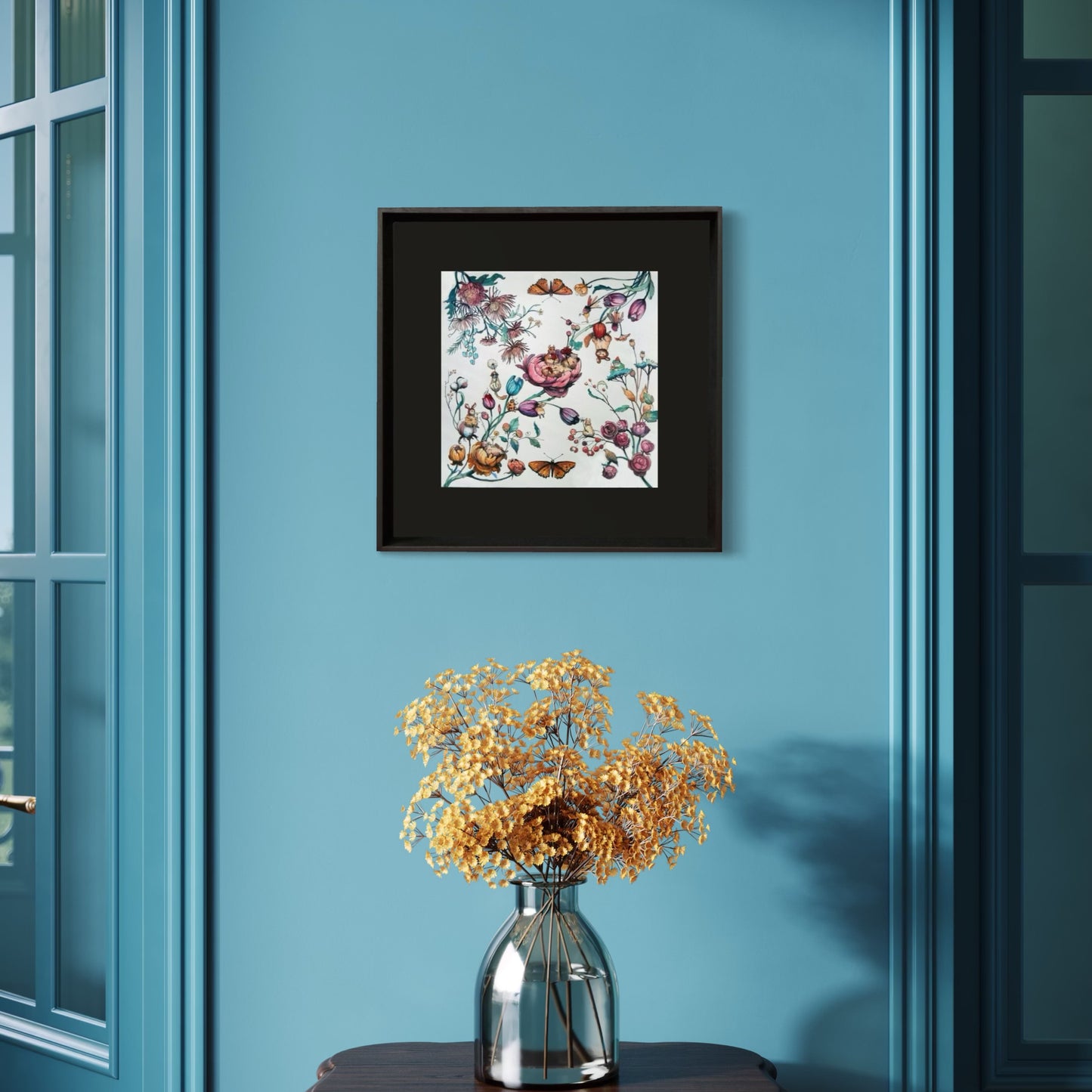 Tales of Flowers İçi İpek Ahşap Tablo