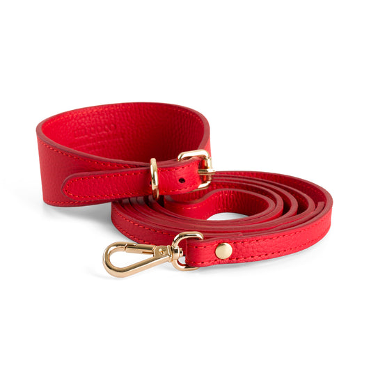 Poco Kırmızı Deri Dolaştırma Kayışı