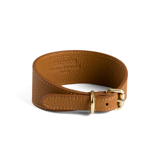 Poco a Poco Kahverengi Deri Köpek Tasması