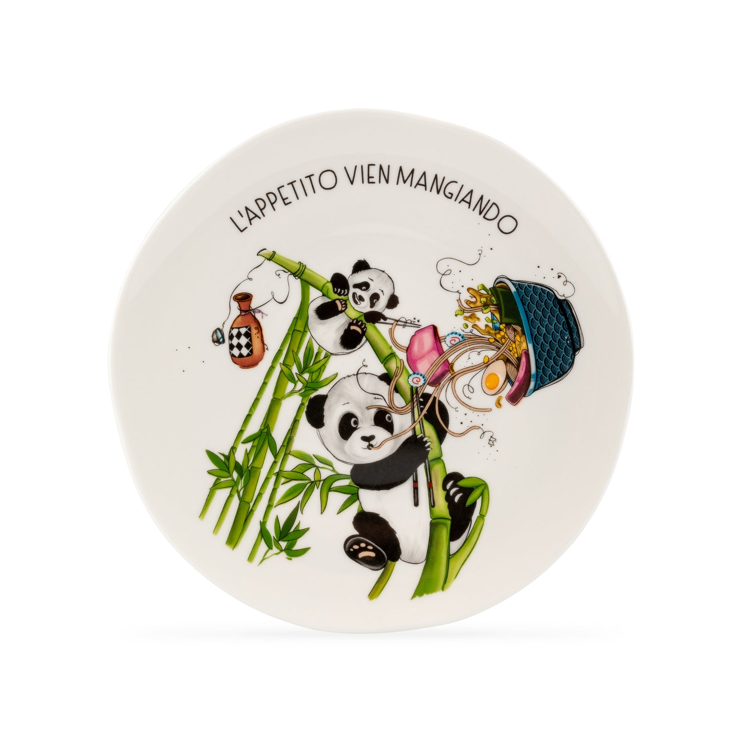 Mamma Mia Porcelain Set of 6 Plates