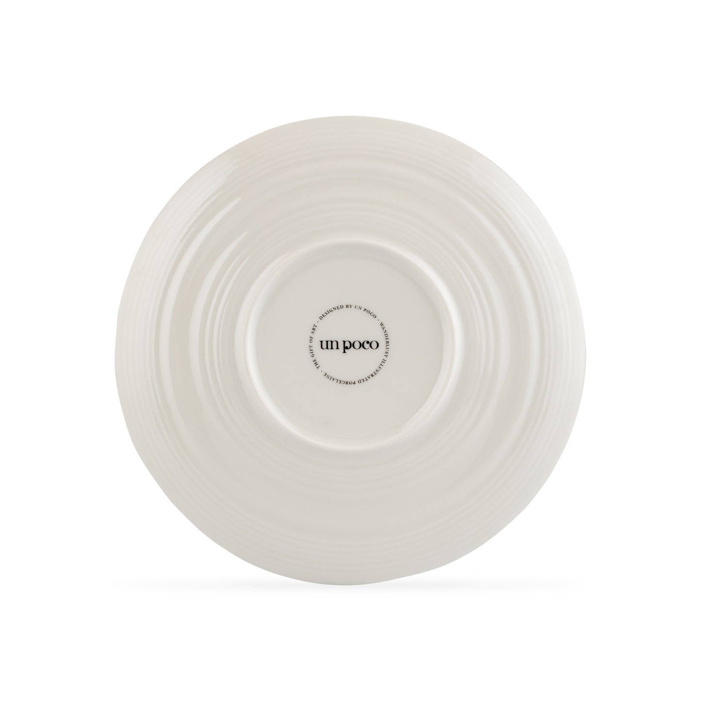 In Vino Veritas Altın Kaplama Porselen Tabak