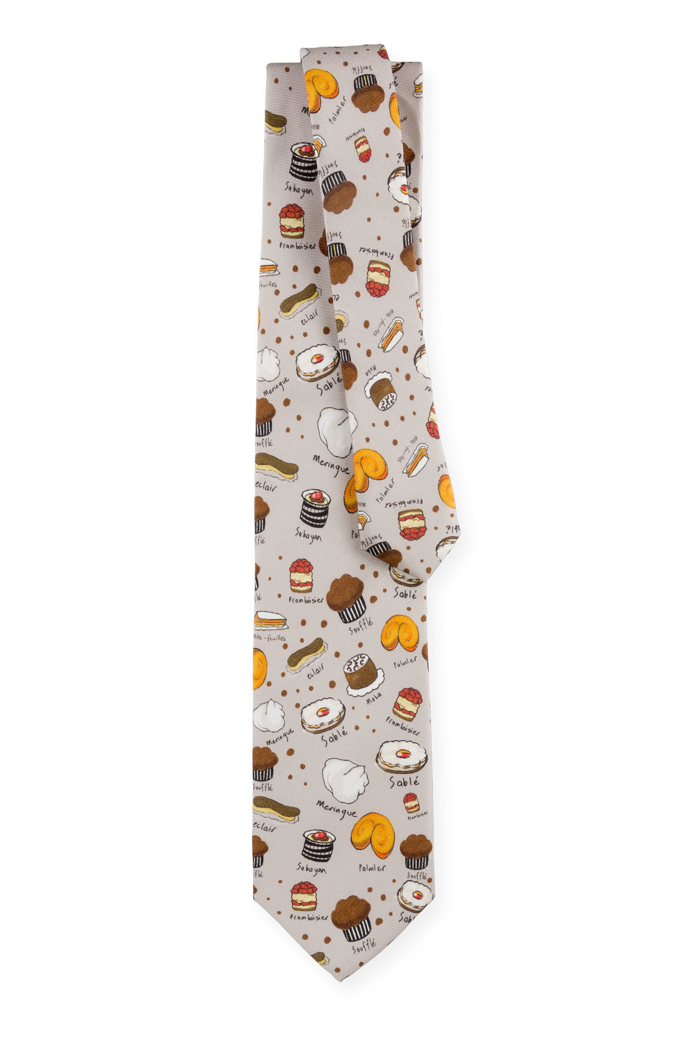 French Desserts Silk Tie