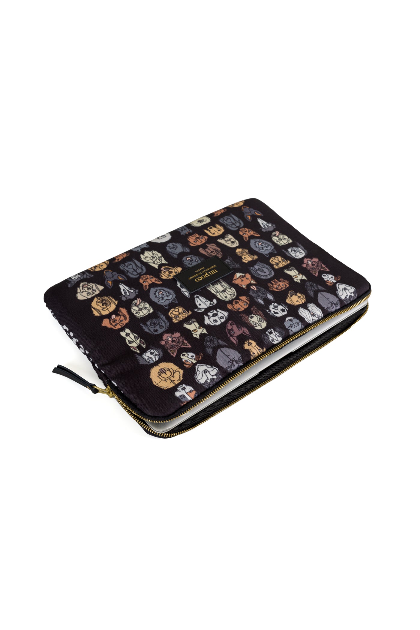 Dog Patterned Laptop Sleeve 13"