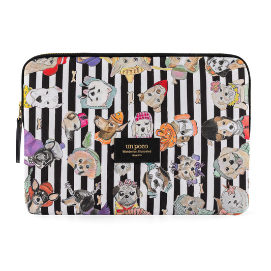 Dog Patterned Laptop Sleeve 13"