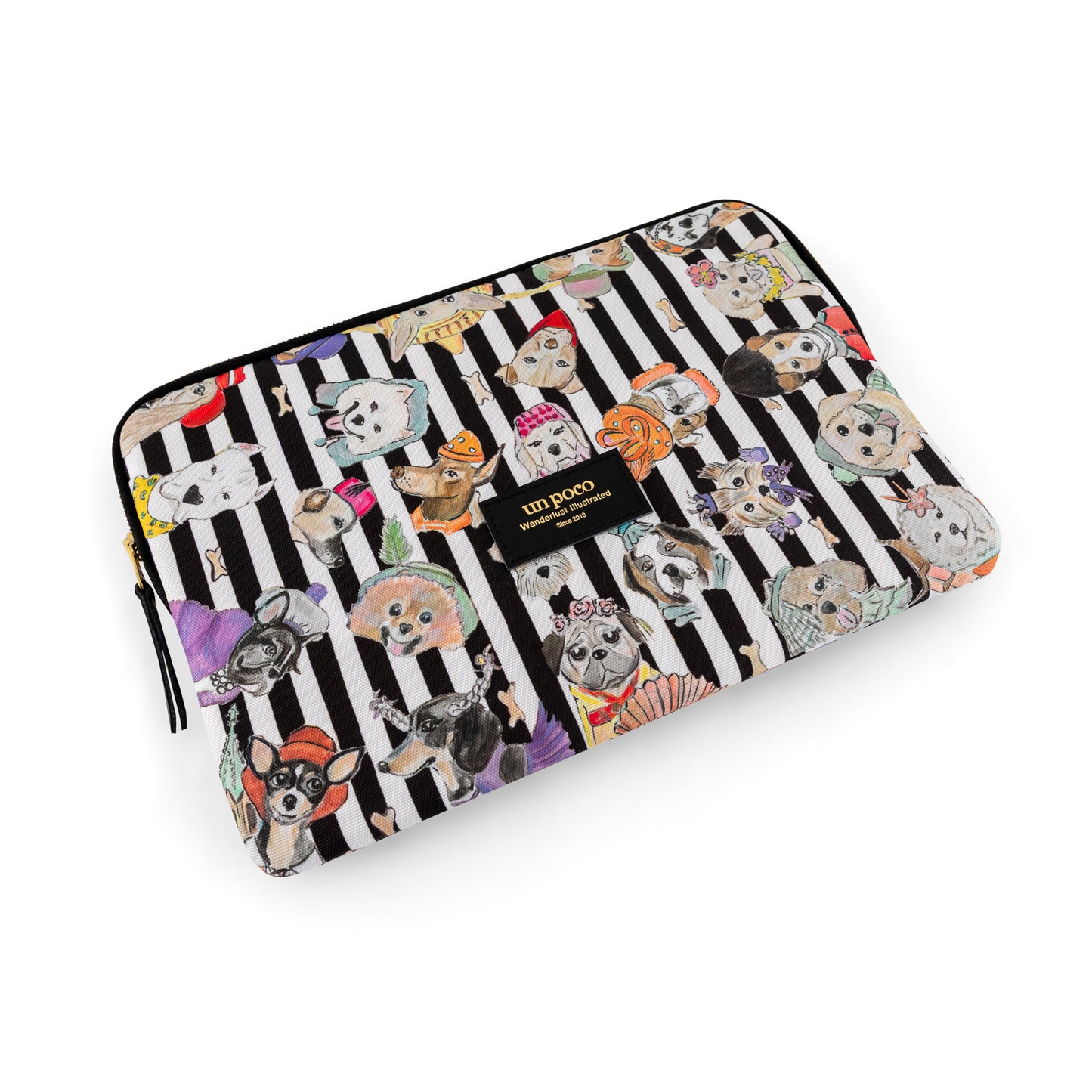 Dog Patterned Laptop Sleeve 13"