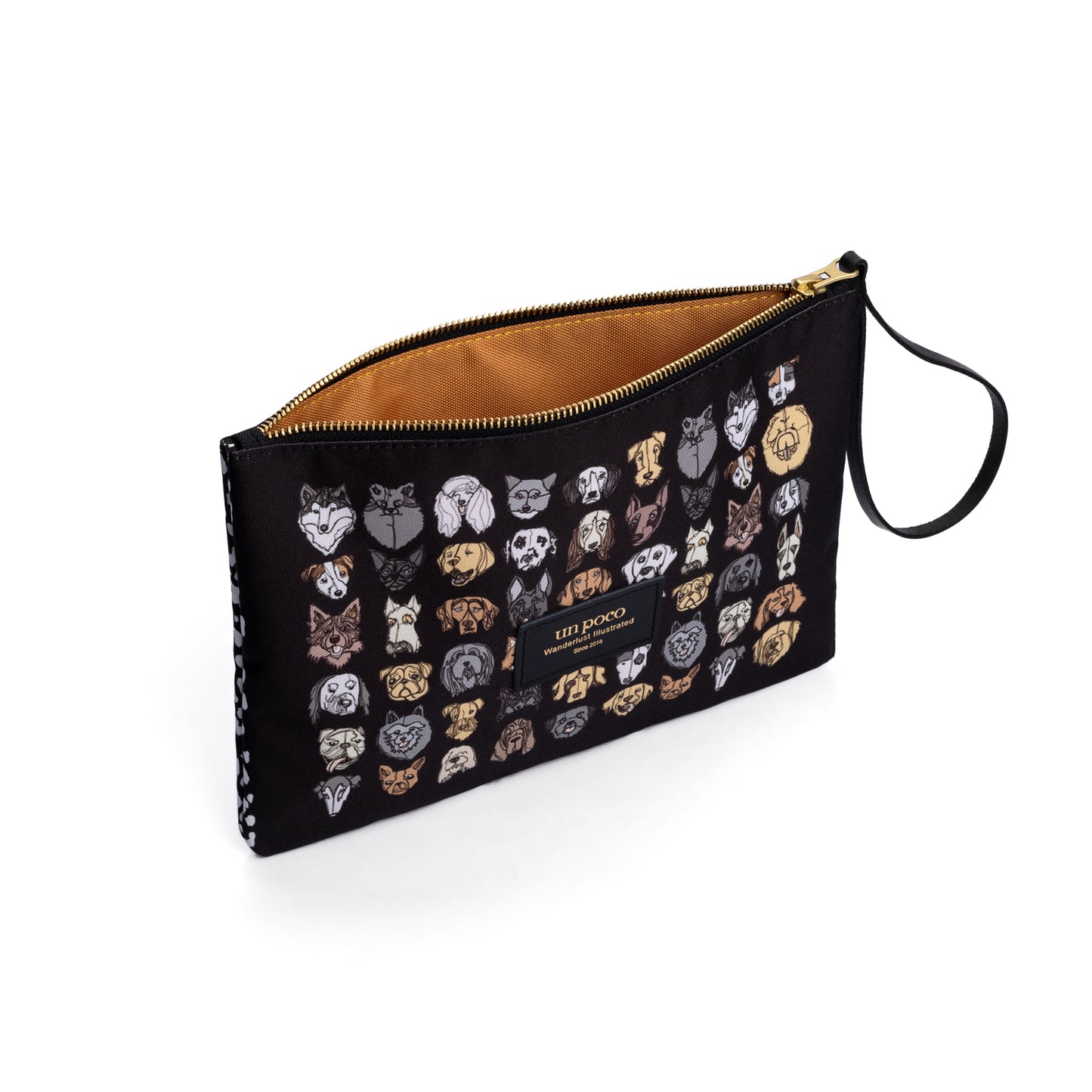 Dog Patterned Pouch Bag