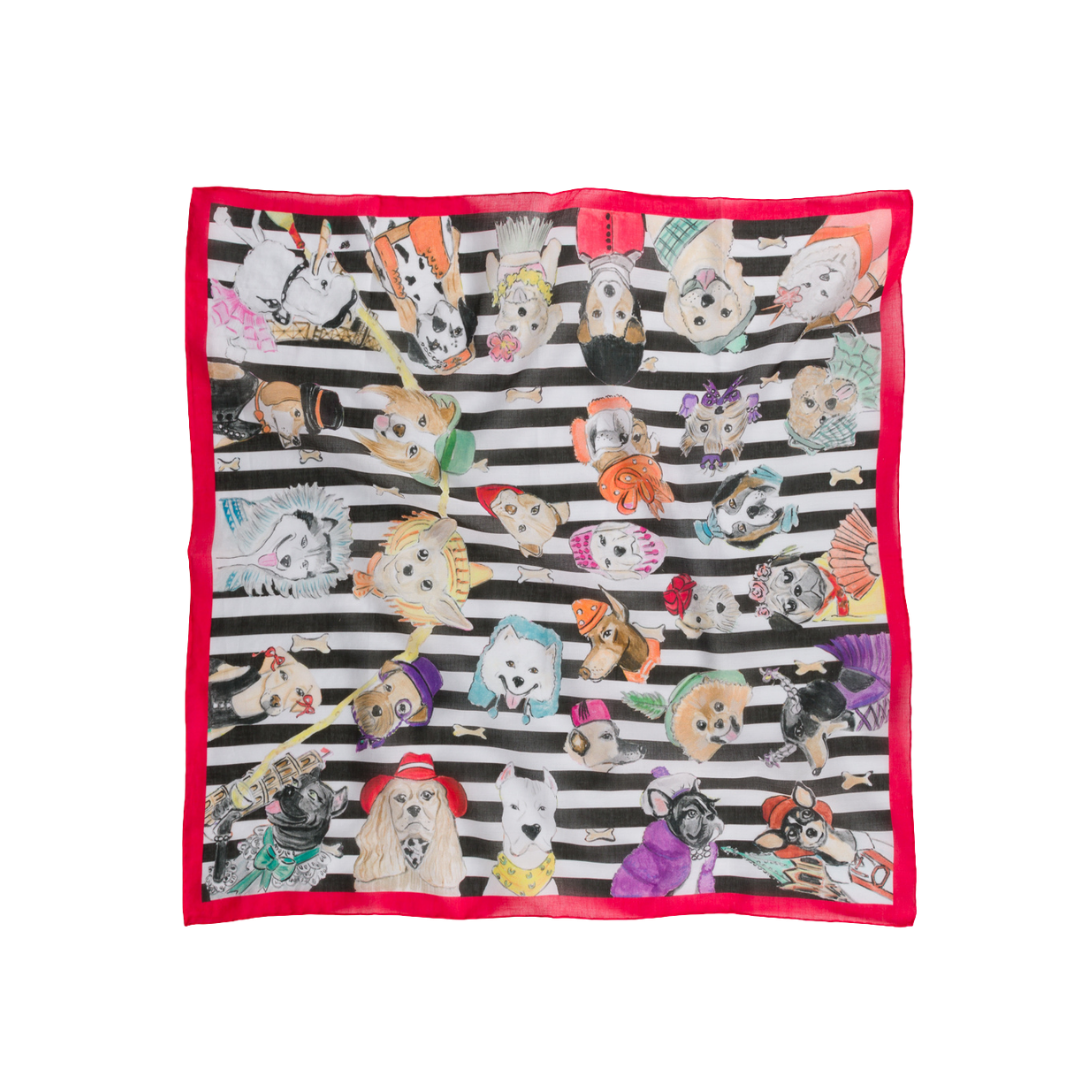 Our Best Friends Cotton Scarf