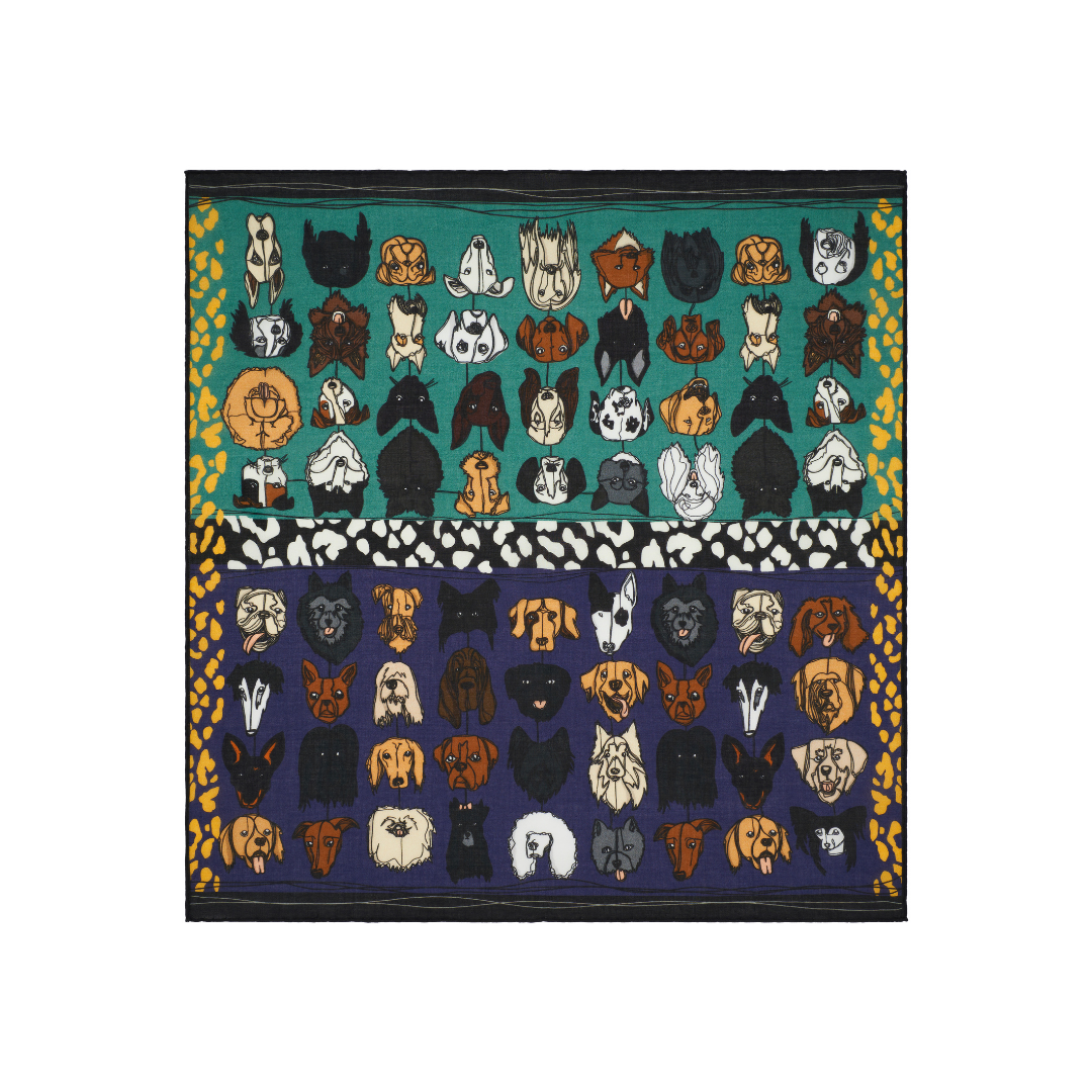 Forever With My Dog Cotton Scarf