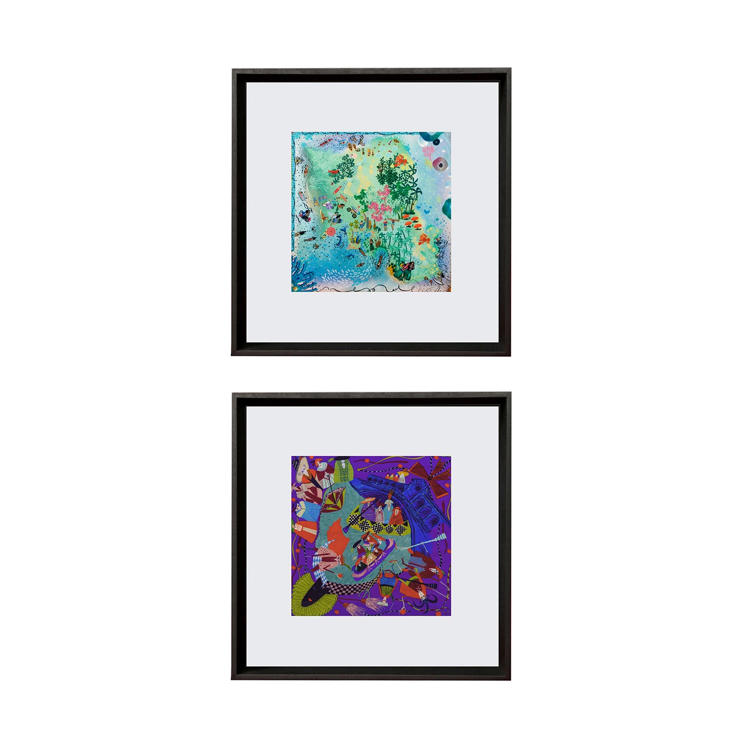 Hawaii &amp; Amalfi Silk White Print Set