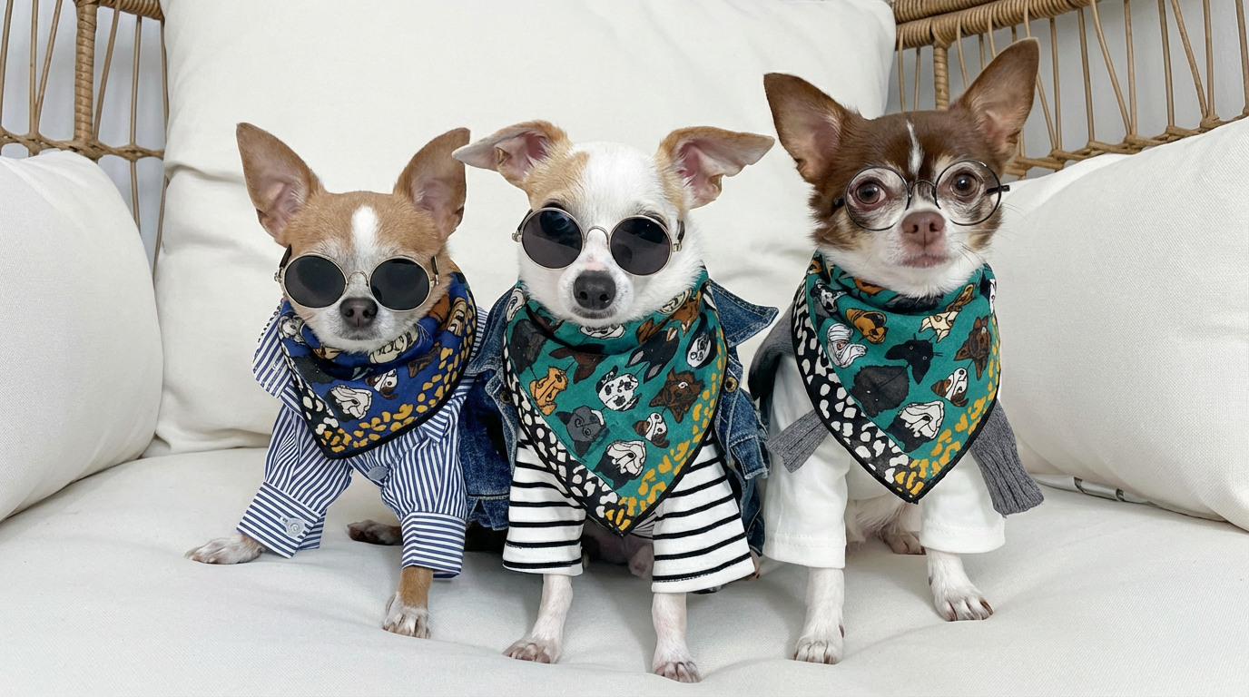 Forever With My Dog - Çift Renkli Pamuk Fular