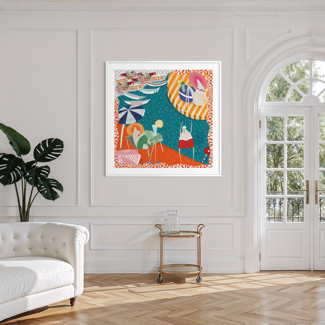 Amalfi Beach Life Fine Art Print