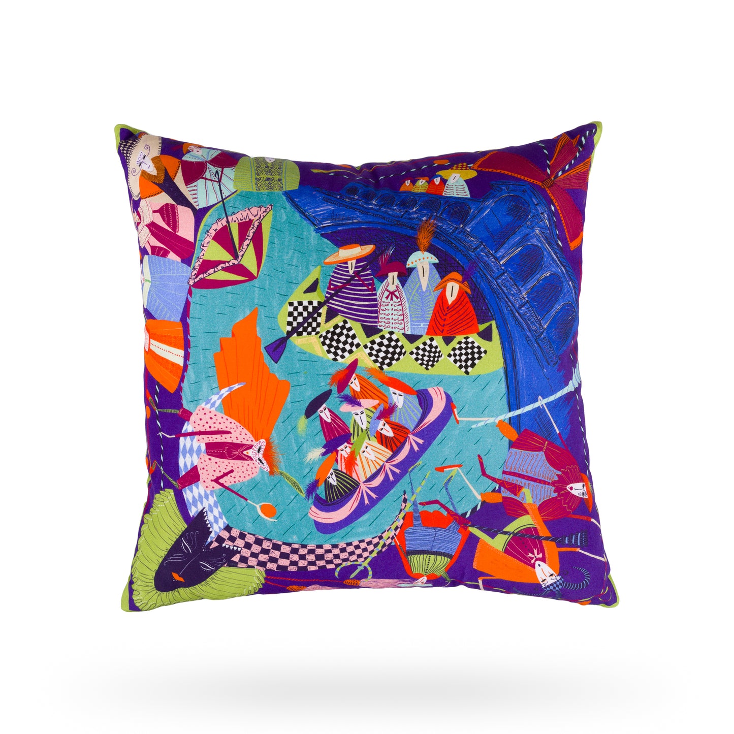 Venice Carnival Decorative Pillow