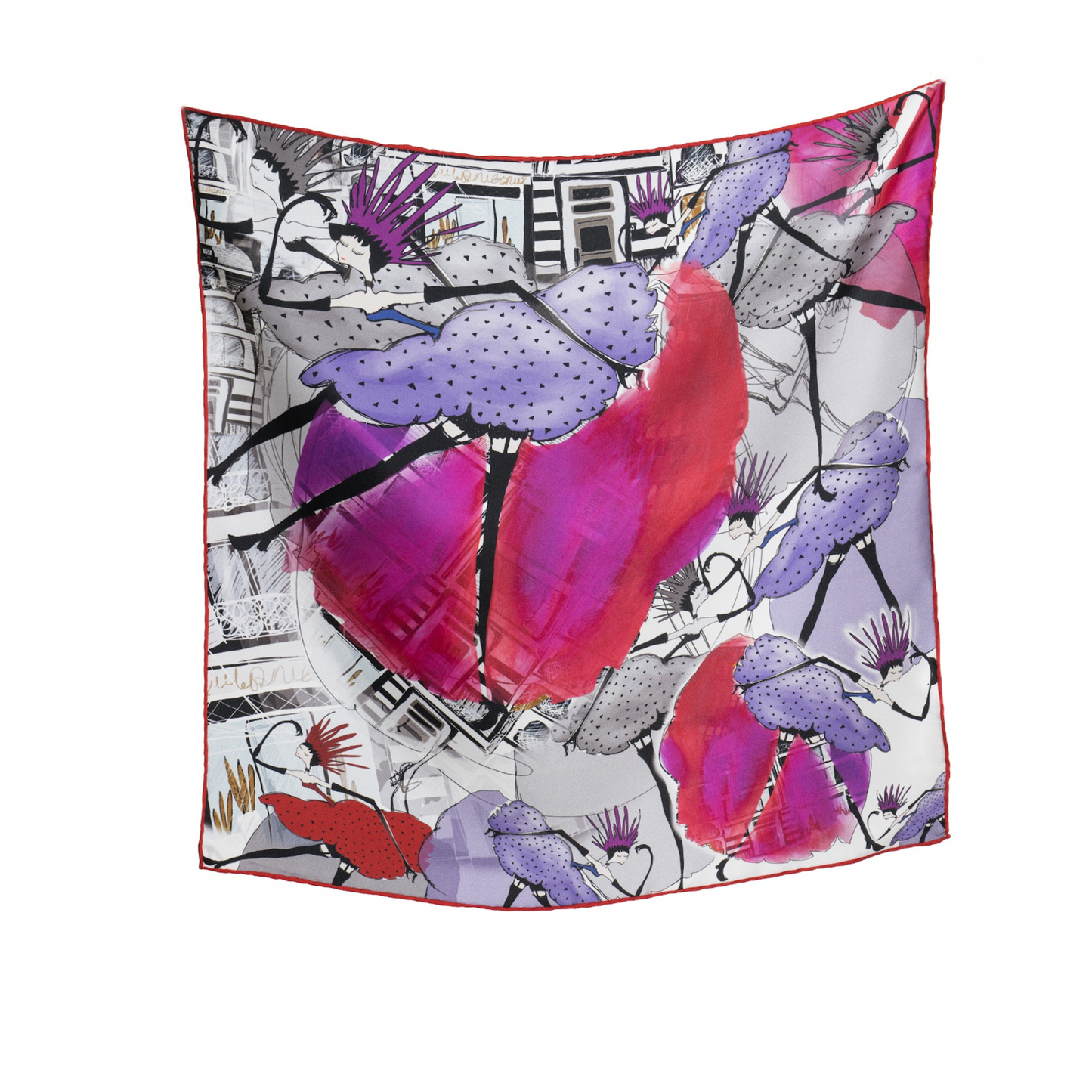 Paris Moulen Rouge İpek Fular