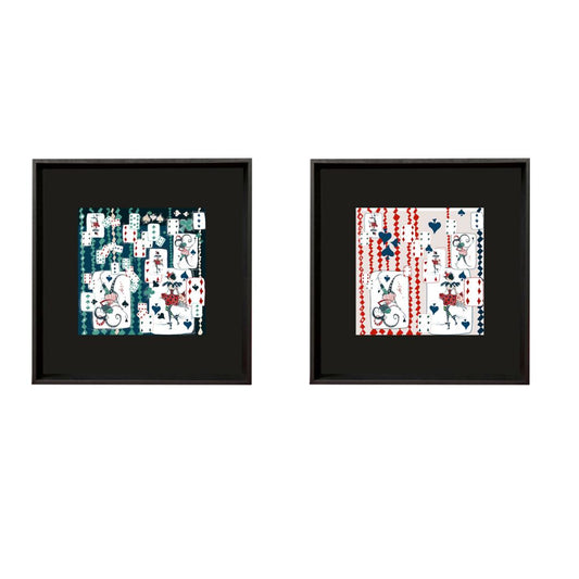 Hawaii & Amalfi White Framed Silk Scarf Set