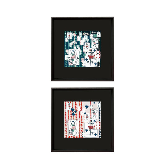 Hawaii & Amalfi White Framed Silk Scarf Set