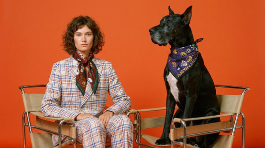 Forever With My Dog - Kırmızı Pamuk Fular