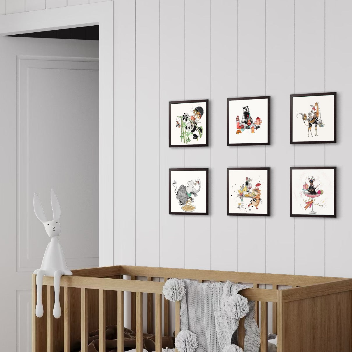 Mamma Mia Baskılı Ahşap Dokulu Tablo Set 6