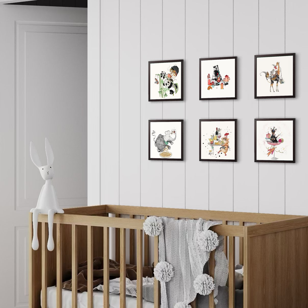 Mamma Mia Baskılı Ahşap Dokulu Tablo Set 6